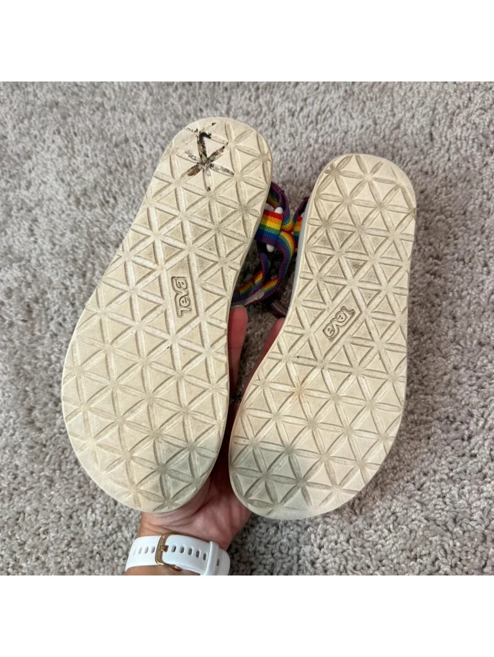 Teva Original Universal Rainbow Pride Platform Sandals Women’s Size 7